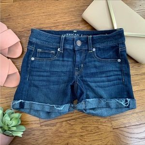 American Eagle Cuffed Super Stretch Shorts